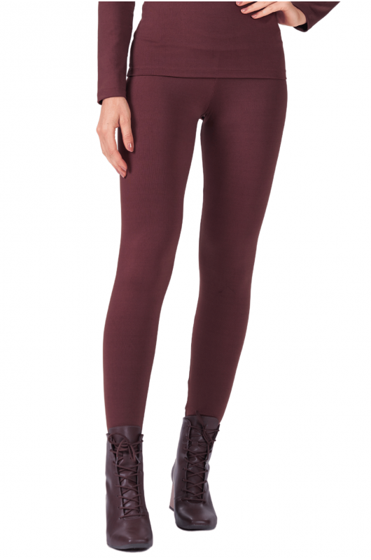 Calça Feminina B.ON Legging Chapa Barriga Marrom - 24270830