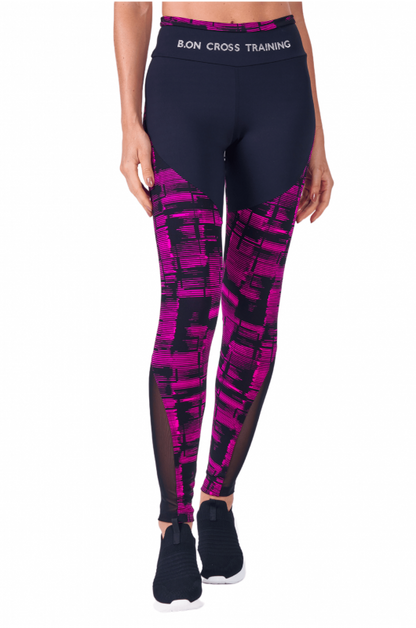 Calça Feminina B.ON Cross Jacquard Rosa - 24270845