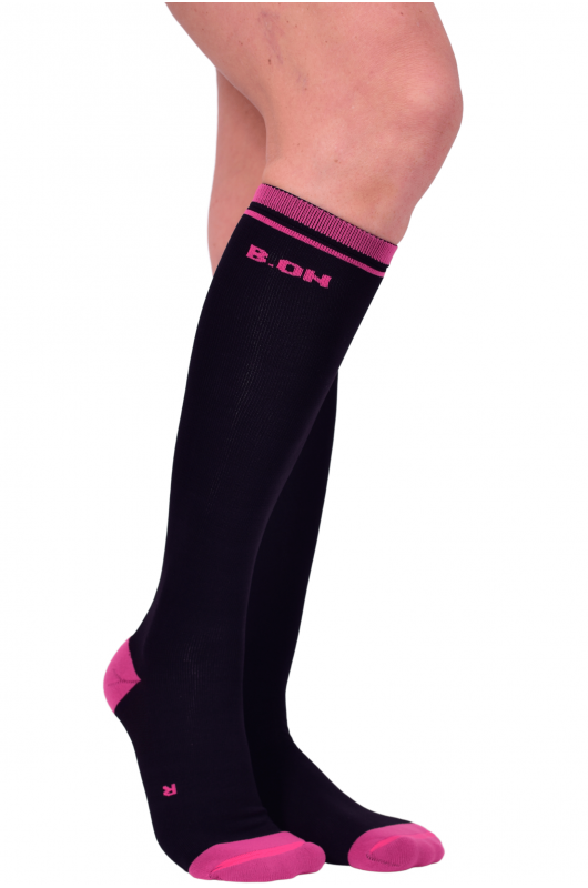 B.ON High Sock Black and Pink - 24270960