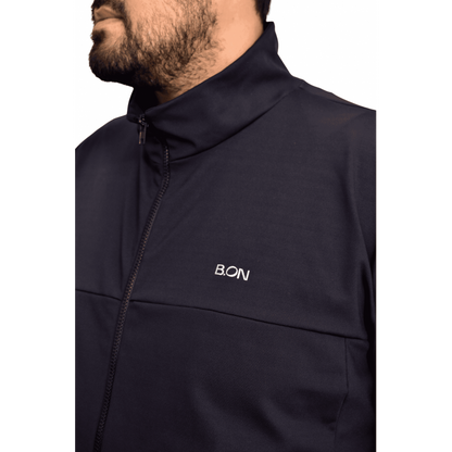 Men's B.ON Plus Size Bomber Jacket Black - 24271075