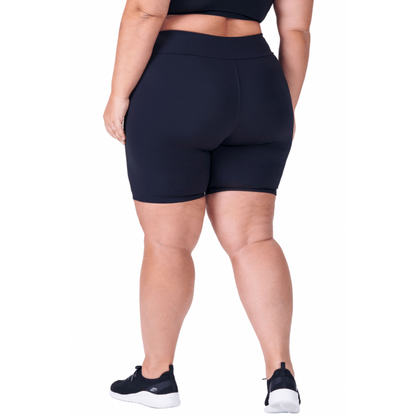 Bermuda Feminina B.ON Plus Size Basic Black - 24270200