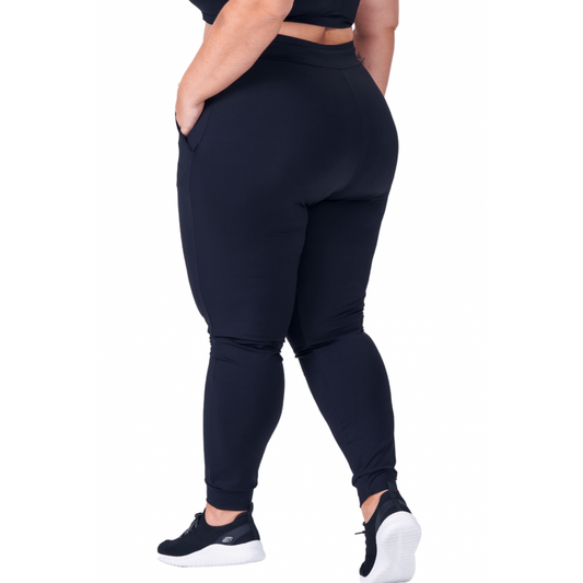 Calça Feminina B.ON Plus Size Jogger Preta - 24270206
