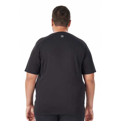 Men's T-Shirt B.ON Basic Plus Size Black - 24270243