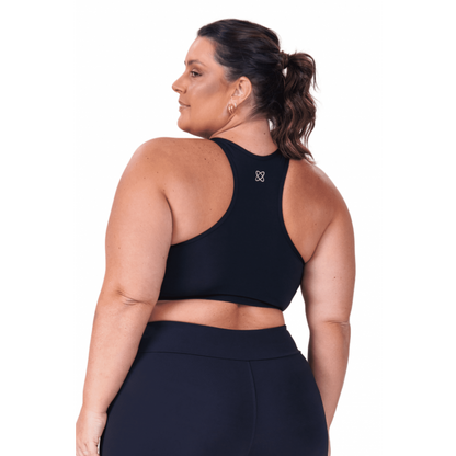 Top Feminino B.ON Plus Size Basic Preto - 24270246