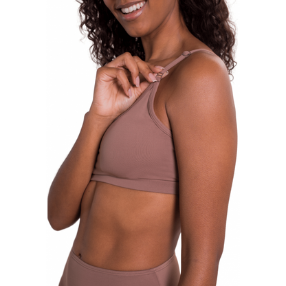 Top Sutiã Feminino B.ON Underwear Marrom - 24270348