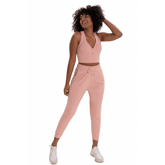 Calça Feminina B.ON Jogger Rosa claro - 24270391