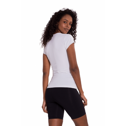 B.ON Basic White Women's T-Shirt - 24270437