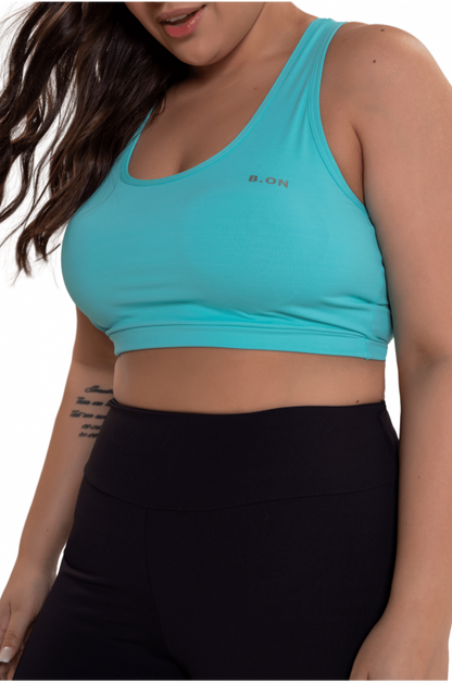 Women's Top B.ON Plus Size Basic Green - 24270445