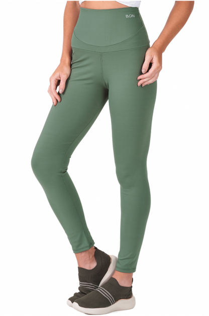 B.ON Women's Pants Legging Chapa Belly Green Mauve - 24270489