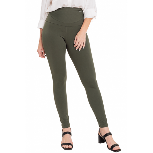 Calça Feminina B.ON Legging Chapa Barriga Verde Malva - 24270489