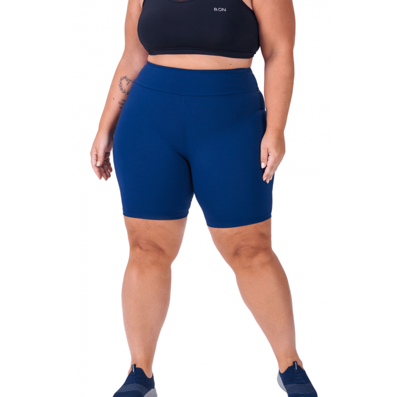 Bermuda Feminina B.ON Plus Size Basic Navy - 24270521