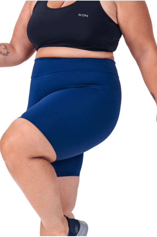 Bermuda Feminina B.ON Plus Size Basic Navy - 24270521