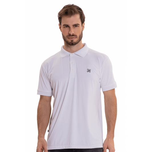 B.ON Men's White Polo Collar Shirt - 24270561