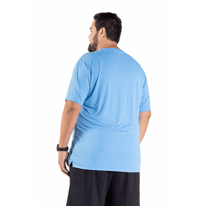 Men's T-Shirt B.ON Basic Plus Size Blue Jeans - 24271131 