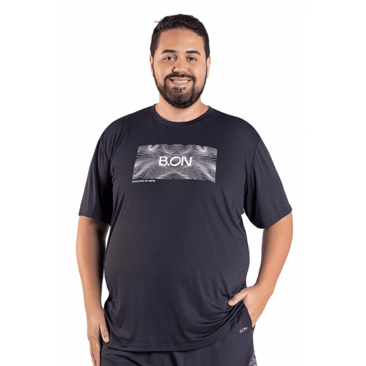 Men's T-Shirt B.ON Basic Plus Size Black - 24271113