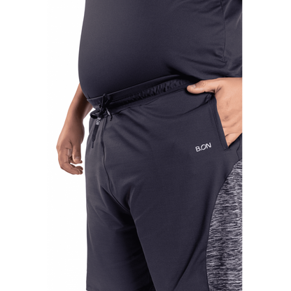 Bermudas Hombre B.ON Basic Talla Grande Negro - 24271110