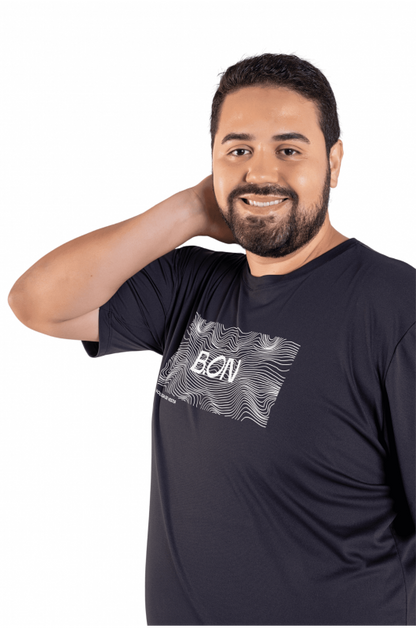 Men's T-Shirt B.ON Basic Plus Size Black - 24271113