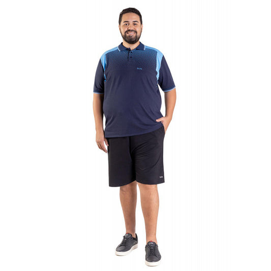 Men's B.ON Polo Shirt Plus Size Navy - 24271116